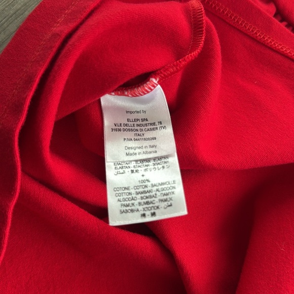 EMC Everything Must Change Girls Red And Ivory Bow Dress - Picture 9 of 10